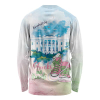 Chucks N Pearls 2024 Long Sleeve Shirt Pink Green Rocking The World - Wonder Print Shop