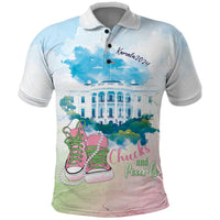 Chucks N Pearls 2024 Polo Shirt Pink Green Rocking The World - Wonder Print Shop