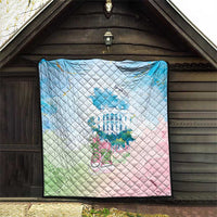 Chucks N Pearls 2024 Quilt Pink Green Rocking The World - Wonder Print Shop