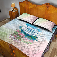 Chucks N Pearls 2024 Quilt Bed Set Pink Green Rocking The World - Wonder Print Shop