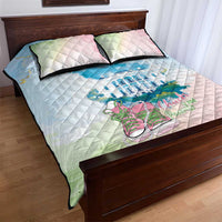 Chucks N Pearls 2024 Quilt Bed Set Pink Green Rocking The World - Wonder Print Shop