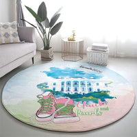 Chucks N Pearls 2024 Round Carpet Pink Green Rocking The World