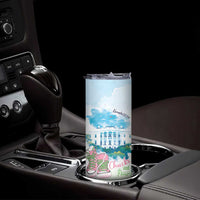 Chucks N Pearls 2024 Skinny Tumbler Pink Green Rocking The World - Wonder Print Shop