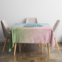 Chucks N Pearls 2024 Tablecloth Pink Green Rocking The World - Wonder Print Shop