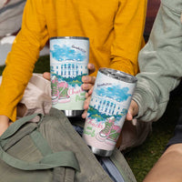 Chucks N Pearls 2024 Tumbler Cup Pink Green Rocking The World - Wonder Print Shop