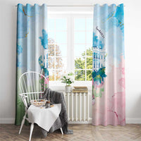 Chucks N Pearls 2024 Window Curtain Pink Green Rocking The World - Wonder Print Shop