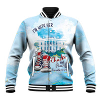 Chucks N Pearls 2024 Baseball Jacket I'm With Her LT7 - Wonder Print Shop