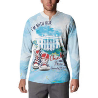 Chucks N Pearls 2024 Button Sweatshirt I'm With Her LT7 - Wonder Print Shop