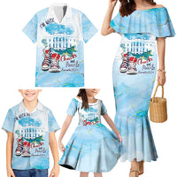 Chucks N Pearls 2024 Family Matching Mermaid Dress and Hawaiian Shirt I'm With Her LT7 - Wonder Print Shop