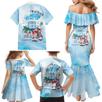 Chucks N Pearls 2024 Family Matching Mermaid Dress and Hawaiian Shirt I'm With Her LT7 - Wonder Print Shop