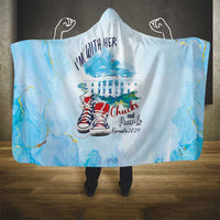 Chucks N Pearls 2024 Hooded Blanket I'm With Her