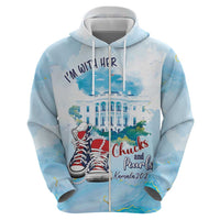 Chucks N Pearls 2024 Hoodie I'm With Her - Wonder Print Shop