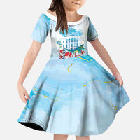 Chucks N Pearls 2024 Kid Short Sleeve Dress I'm With Her - Wonder Print Shop
