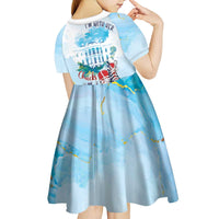 Chucks N Pearls 2024 Kid Short Sleeve Dress I'm With Her - Wonder Print Shop