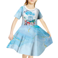 Chucks N Pearls 2024 Kid Short Sleeve Dress I'm With Her - Wonder Print Shop