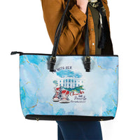 Chucks N Pearls 2024 Leather Tote Bag I'm With Her - Wonder Print Shop