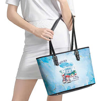 Chucks N Pearls 2024 Leather Tote Bag I'm With Her - Wonder Print Shop