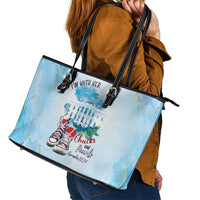 Chucks N Pearls 2024 Leather Tote Bag I'm With Her - Wonder Print Shop