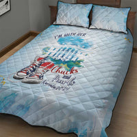 Chucks N Pearls 2024 Quilt Bed Set I'm With Her - Wonder Print Shop