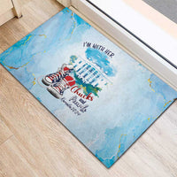 Chucks N Pearls 2024 Rubber Doormat I'm With Her - Wonder Print Shop