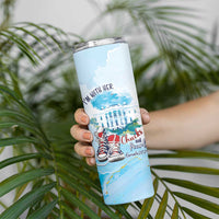 Chucks N Pearls 2024 Skinny Tumbler I'm With Her - Wonder Print Shop