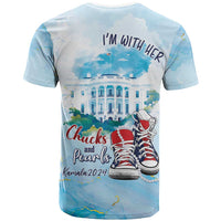 Chucks N Pearls 2024 T Shirt I'm With Her - Wonder Print Shop