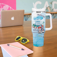 Chucks N Pearls 2024 Tumbler With Handle I'm With Her - Wonder Print Shop