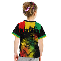 Jamaica Reggae Kid T Shirt Legend Bob Sketch Style One Love - Wonder Print Shop