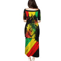 Jamaica Reggae Puletasi Legend Bob Sketch Style One Love - Wonder Print Shop