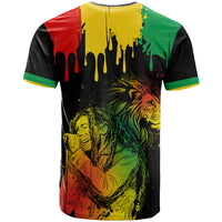 Jamaica Reggae T Shirt Legend Bob Sketch Style One Love - Wonder Print Shop