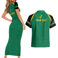 JLP Choose Jamaica Couples Matching Short Sleeve Bodycon Dress and Hawaiian Shirt - Wonder Print Shop