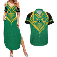 JLP Choose Jamaica Couples Matching Summer Maxi Dress and Hawaiian Shirt - Wonder Print Shop