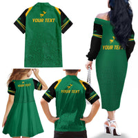 JLP Choose Jamaica Family Matching Off The Shoulder Long Sleeve Dress and Hawaiian Shirt - Wonder Print Shop