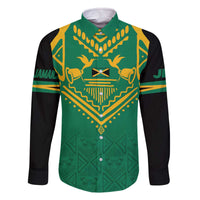 JLP Choose Jamaica Family Matching Off The Shoulder Long Sleeve Dress and Hawaiian Shirt - Wonder Print Shop