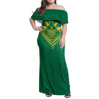 JLP Choose Jamaica Family Matching Off Shoulder Maxi Dress and Hawaiian Shirt - Wonder Print Shop