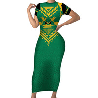 JLP Choose Jamaica Family Matching Short Sleeve Bodycon Dress and Hawaiian Shirt - Wonder Print Shop