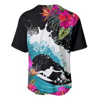 Hawaii Surfing Baseball Jersey Triple Crown Rides The Waves LT7 - Wonder Print Shop