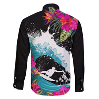 Hawaii Surfing Family Matching Summer Maxi Dress and Hawaiian Shirt Triple Crown Rides The Waves - Wonder Print Shop