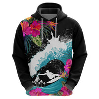 Hawaii Surfing Hoodie Triple Crown Rides The Waves - Wonder Print Shop