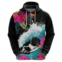 Hawaii Surfing Hoodie Triple Crown Rides The Waves - Wonder Print Shop