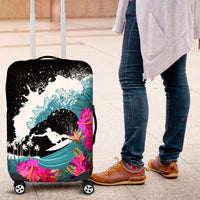 Hawaii Surfing Luggage Cover Triple Crown Rides The Waves - Wonder Print Shop