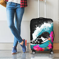 Hawaii Surfing Luggage Cover Triple Crown Rides The Waves - Wonder Print Shop