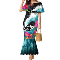 Hawaii Surfing Mermaid Dress Triple Crown Rides The Waves - Wonder Print Shop