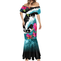 Hawaii Surfing Mermaid Dress Triple Crown Rides The Waves - Wonder Print Shop