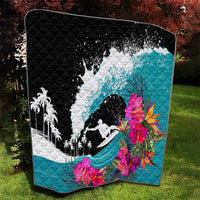 Hawaii Surfing Quilt Triple Crown Rides The Waves - Wonder Print Shop