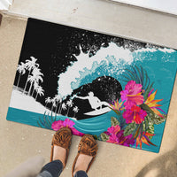 Hawaii Surfing Rubber Doormat Triple Crown Rides The Waves - Wonder Print Shop