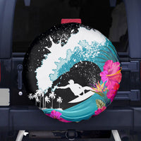Hawaii Surfing Spare Tire Cover Triple Crown Rides The Waves - Wonder Print Shop