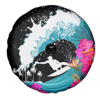 Hawaii Surfing Spare Tire Cover Triple Crown Rides The Waves - Wonder Print Shop
