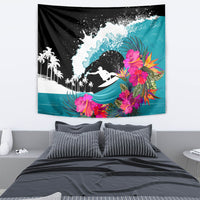 Hawaii Surfing Tapestry Triple Crown Rides The Waves - Wonder Print Shop