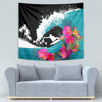 Hawaii Surfing Tapestry Triple Crown Rides The Waves - Wonder Print Shop